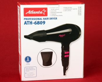 Фен Atlanta ATH-6809 black